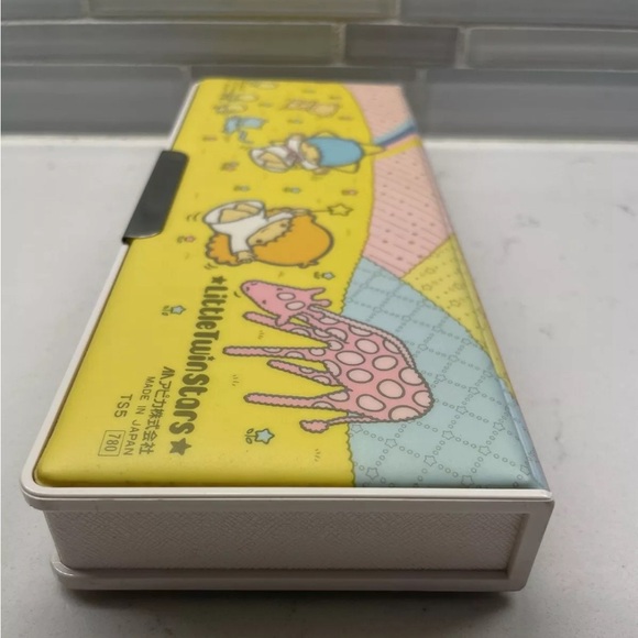 1976 Rare Sanrio Little Twin Stars DoubleSided PencilCase/only pencil case/Japan - Picture 7 of 10